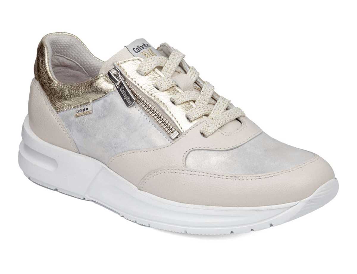 Callaghan 92121 Dorcas S.I.L Spor Ayakkabı Kadın Beyaz Bej Rengi Altın | GXB2887OV