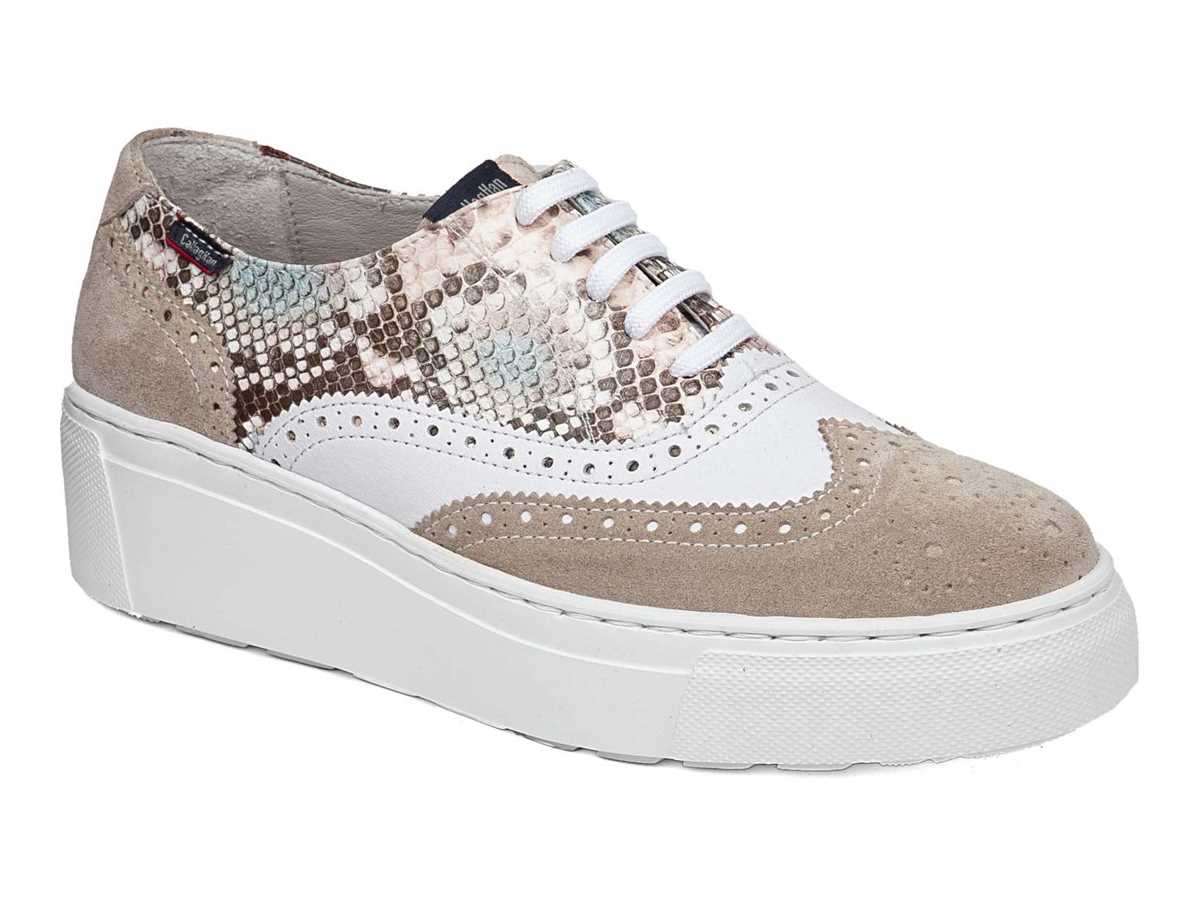 Callaghan 14926 Moon Line Platform Spor Ayakkabı Kadın Bej Rengi Beyaz | BOE4793PB