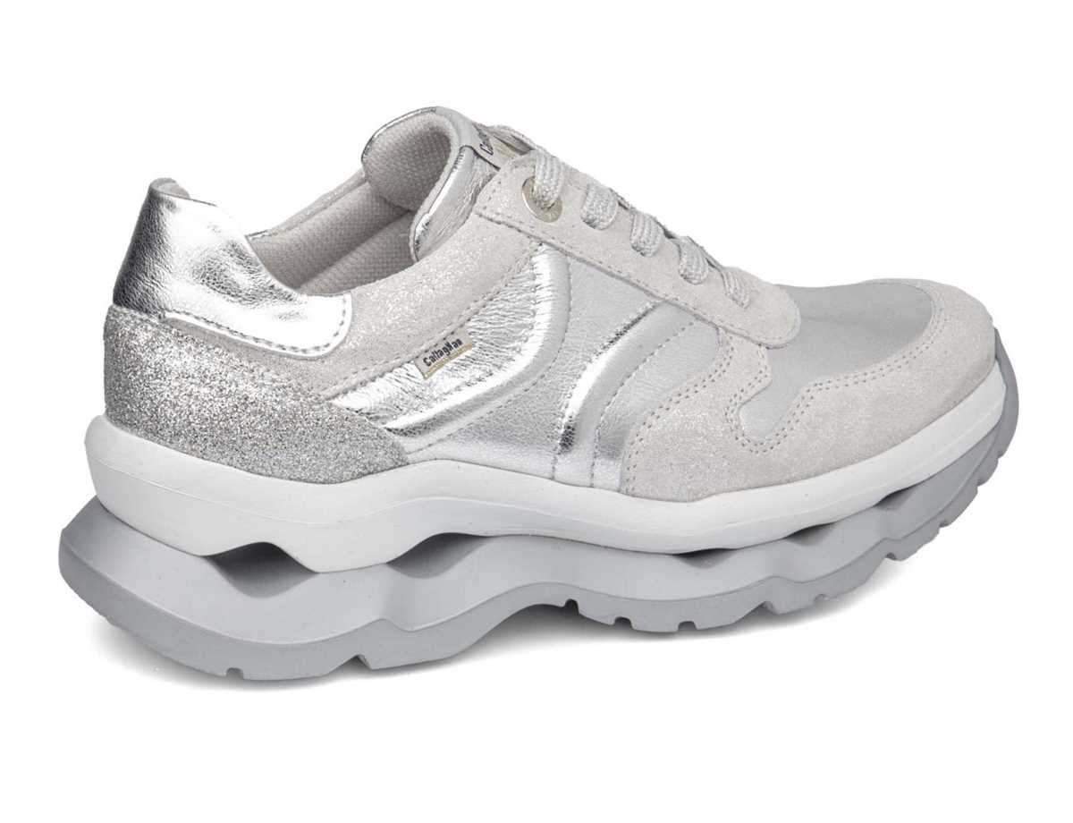 Callaghan 18820 Sole Spor Ayakkabı Kadın Beyaz Gümüş | TWK9981PL