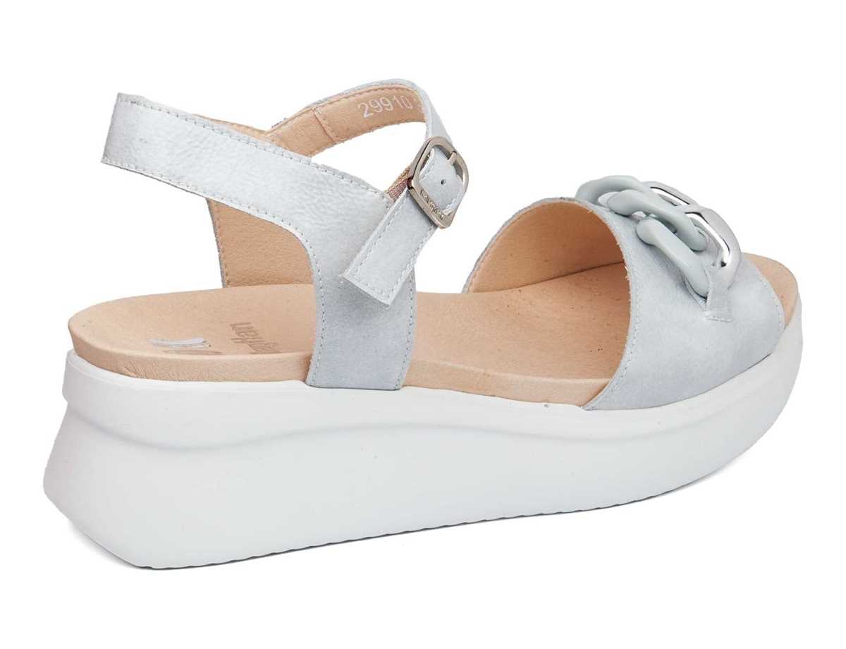 Callaghan 29910 Llana Dolgu Topuk Sandalet Kadın Mavi | BII1752TU