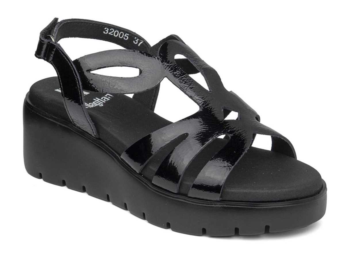 Callaghan 32005 Bera Platform Sandalet Kadın Siyah | XWW719FL