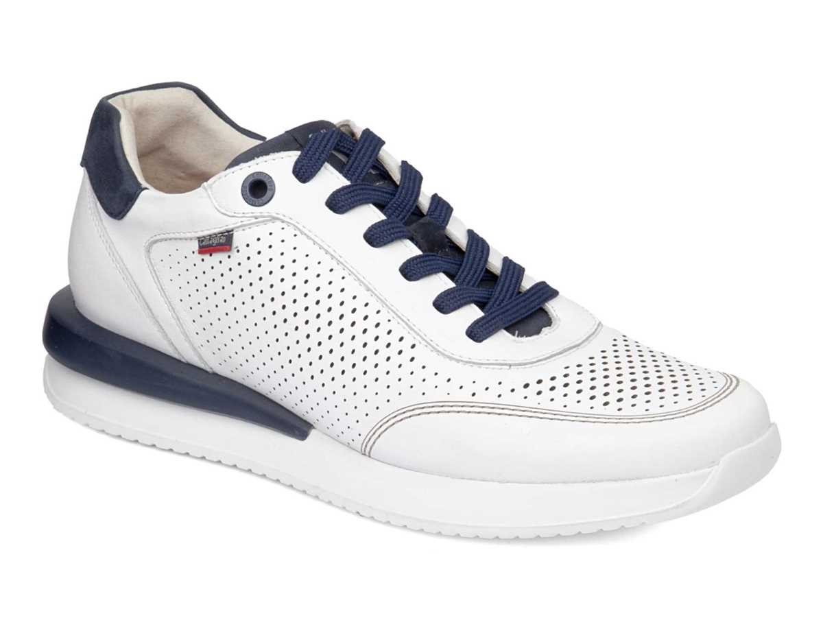 Callaghan 51106 Moses Spor Ayakkabı Erkek Beyaz Mavi | AOH6823DD