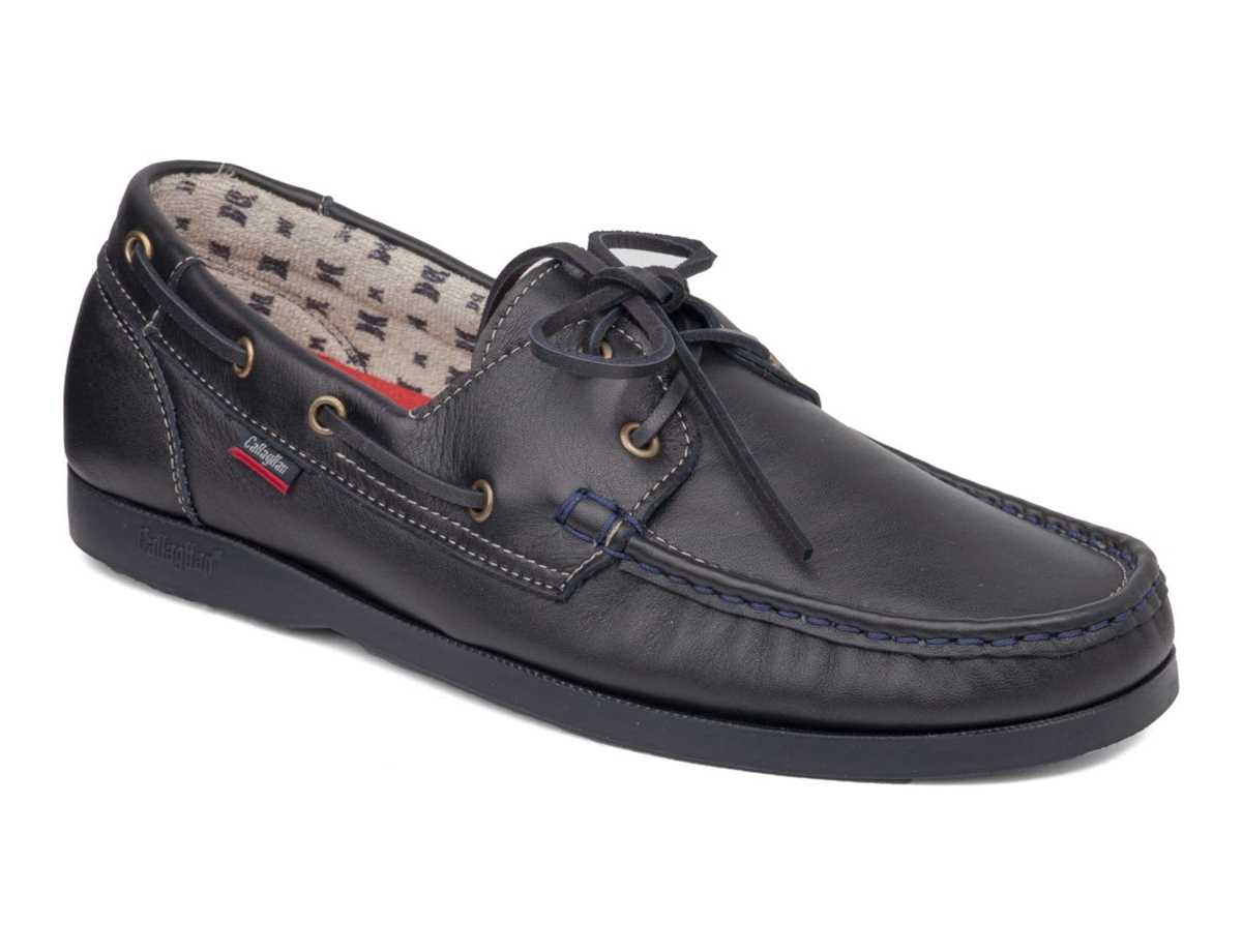 Callaghan 51604 Yate Tekne Ayakkabısı Erkek Siyah Mavi | TIO612YU