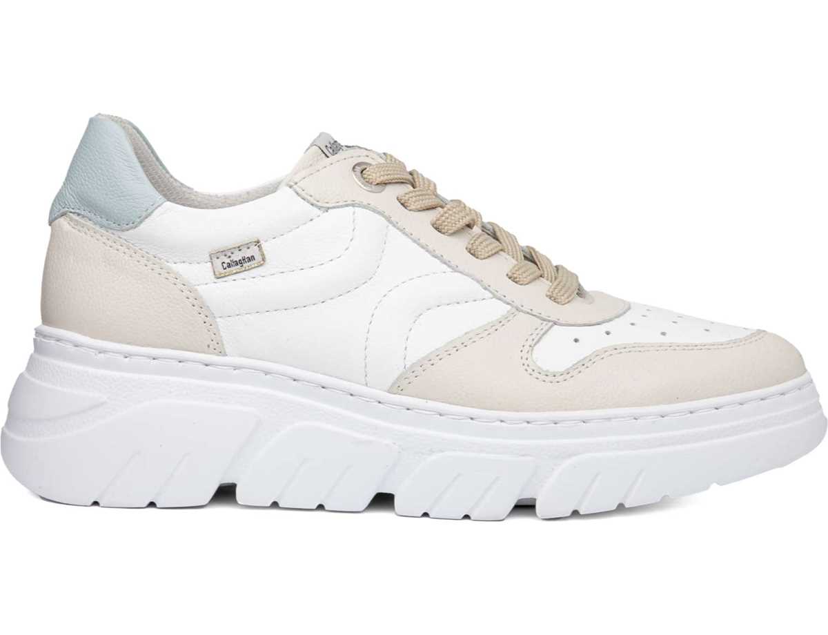 Callaghan 51806 Baccara Platform Spor Ayakkabı Kadın Bej Rengi Beyaz Mavi | BNJ9093VE