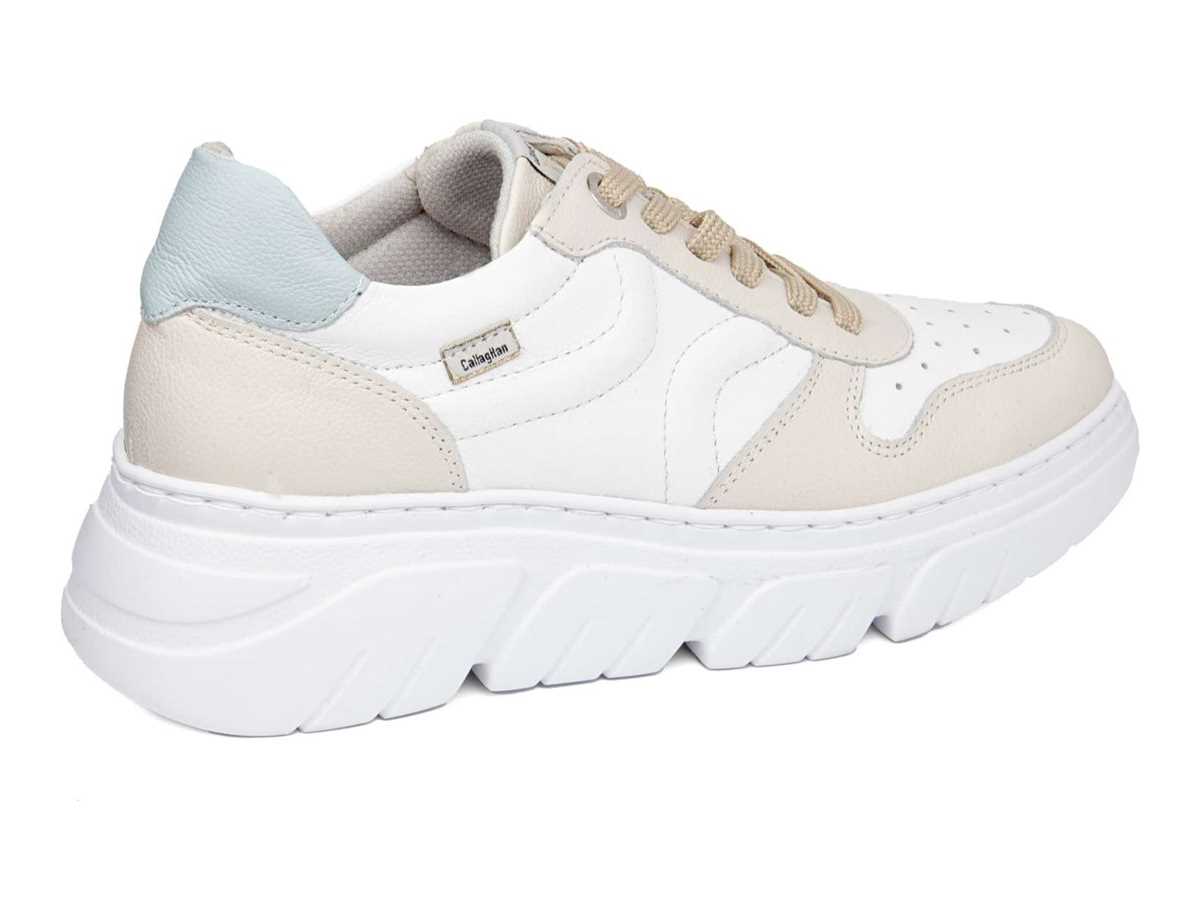 Callaghan 51806 Baccara Platform Spor Ayakkabı Kadın Bej Rengi Beyaz Mavi | BNJ9093VE